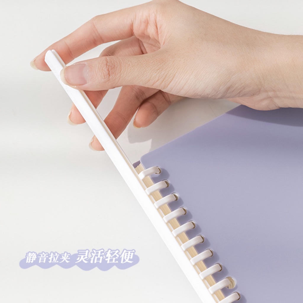 Set sổ bìa còng pastel HEALING COLOR pastel