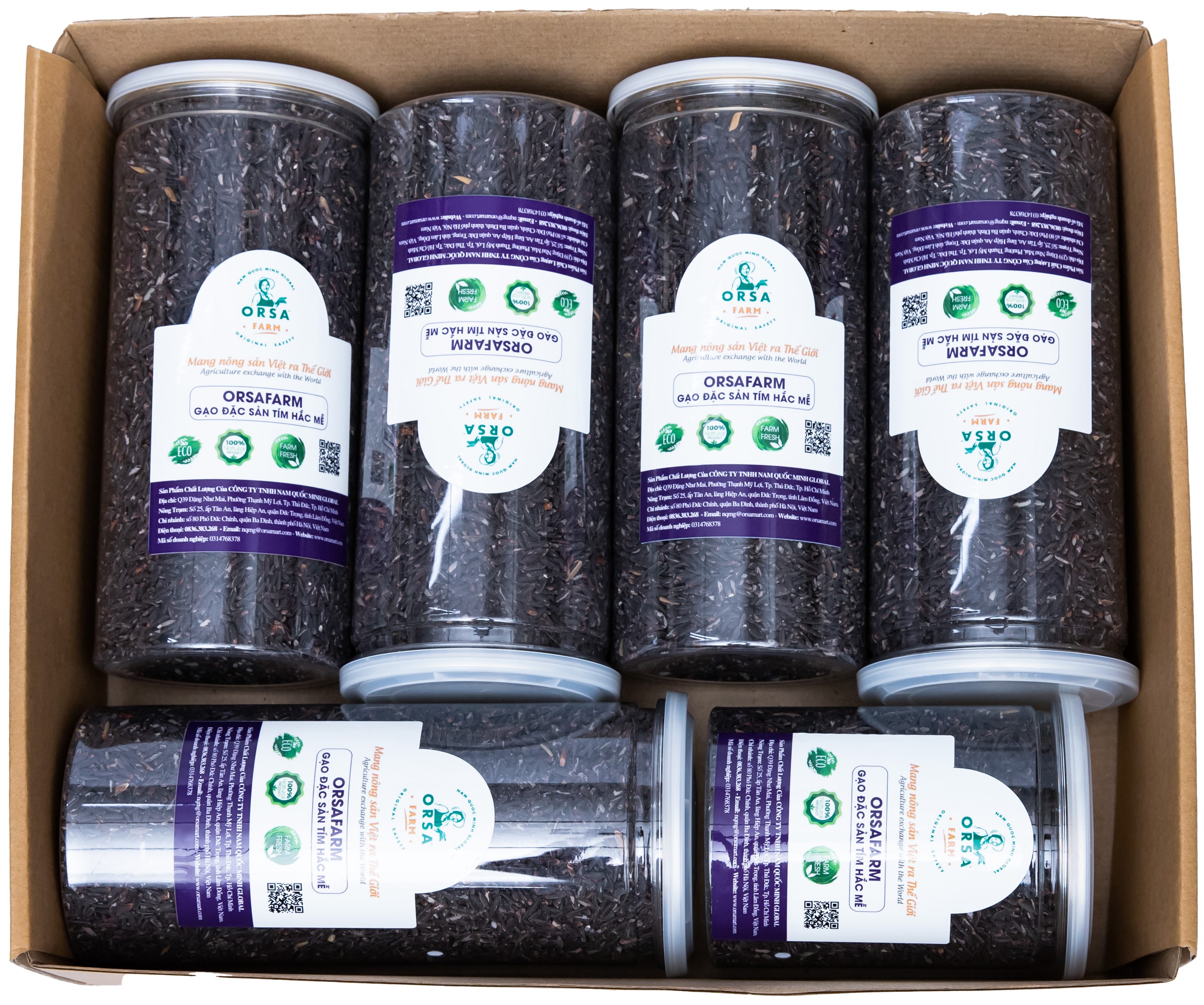 Orsafarm Đặc Sản Gạo Tím Hắc Mễ (5kg)
