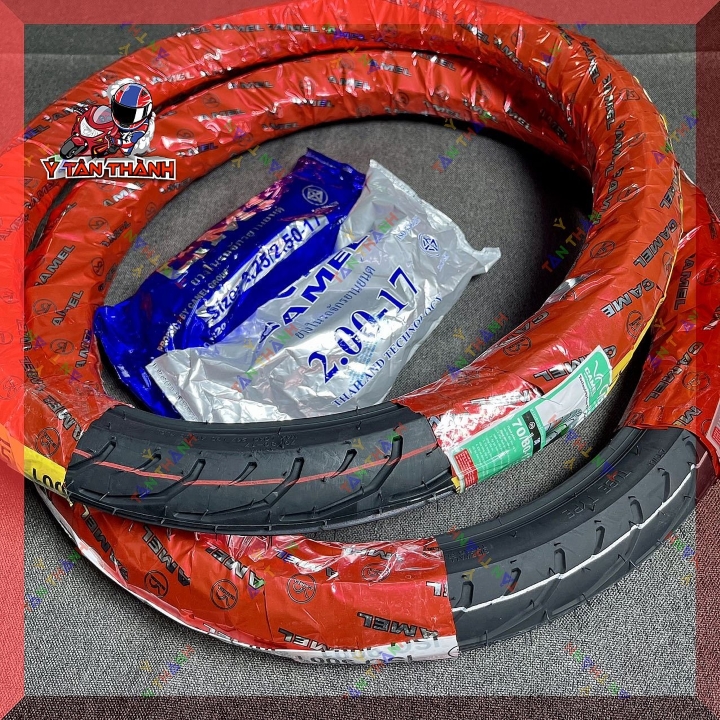 Cặp Vỏ Lốp Camel Gai Dunlop Có Ruột Số 70/80 & 80/80-17 MS12
