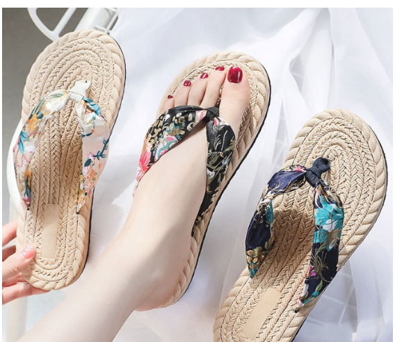 Dép Xỏ Ngón Giả Cói Quai Vải