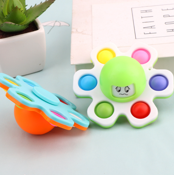 Con Quay Spinner Hình Bạch Tuộc Mặt Thay Đổi Cảm Xúc POP IT [ĐỒ CHƠI TRẺ EM]
