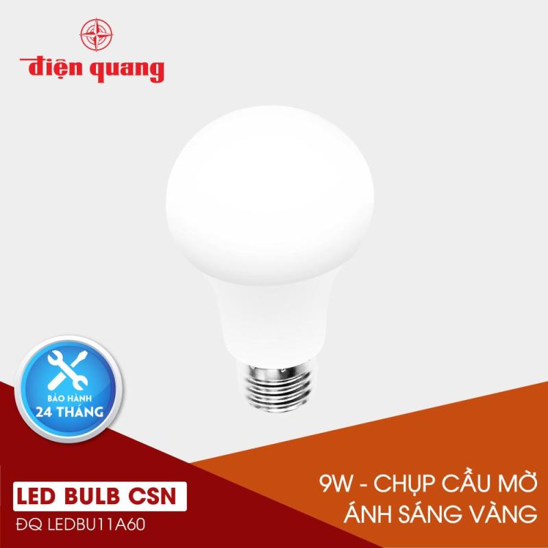 Đèn LED Bulb Điện Quang ĐQ LEDBU11A60 09727 V02 (9W warmwhite, chụp cầu mờ)