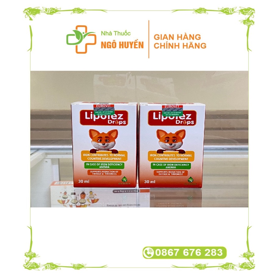 Siro lipofez bổ sung sắt và các vitamin khác cho cơ thể