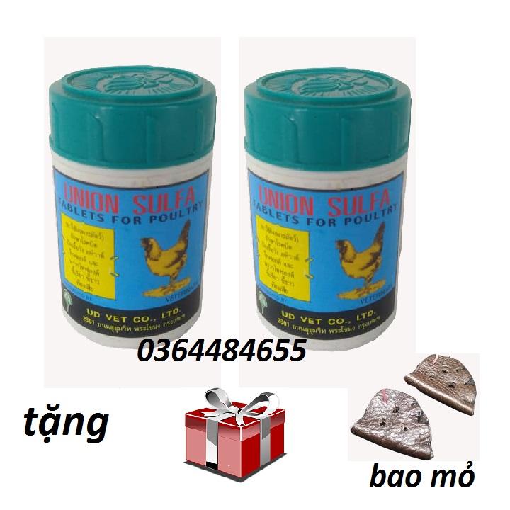 Đ.Ặ.C T.R.Ị PHÂN XANH PHÂN TRẮNG CHO GÀ ĐÁ- [ Combo 2 lọ x 100 vn]-Union sulfa T.H.U.Ố.C GÀ ĐÁ.
