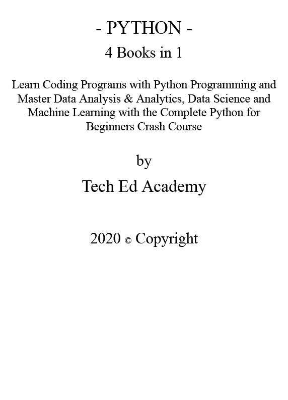 Sách PYTHON_ Learn Coding Programs w - Academy, Tech Ed
