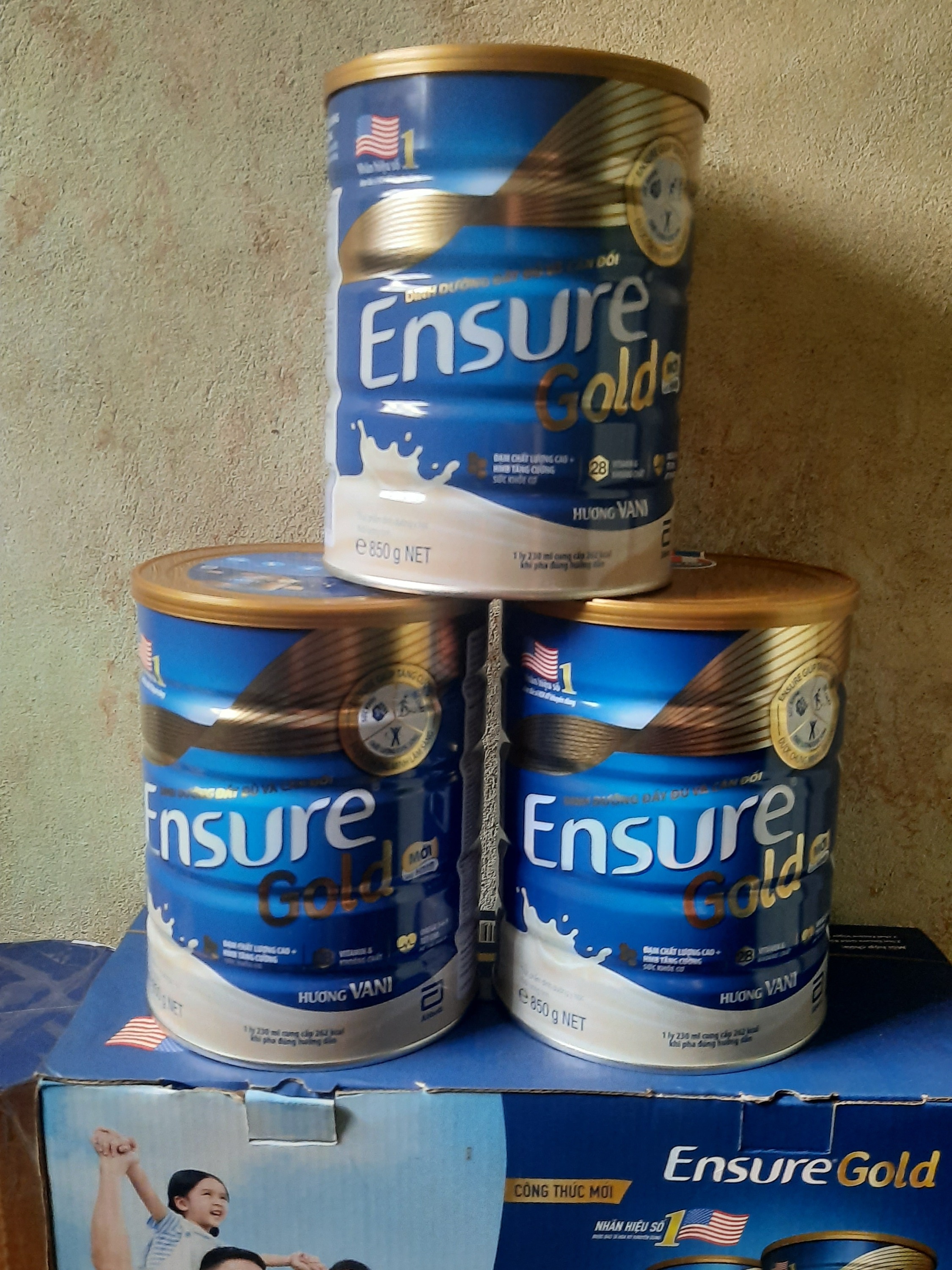 [HCM]Lon Sữa Bột Ensure Gold Hương Vani 850g