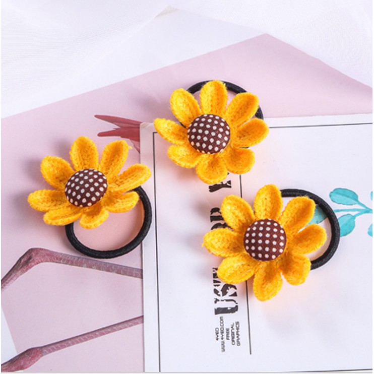 Set 3 dây cột tóc - kẹp tóc cho bé