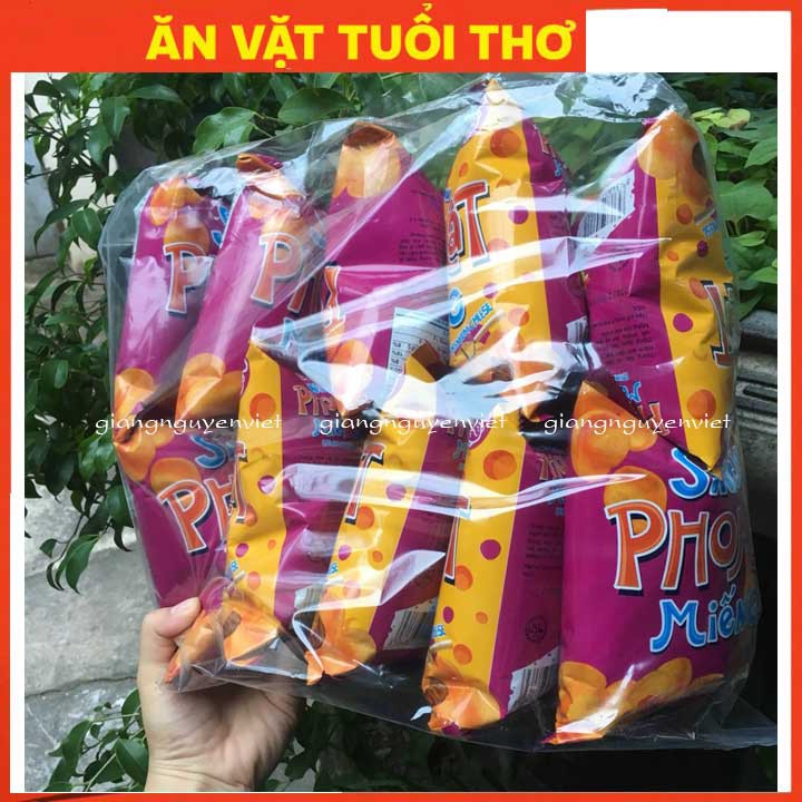 Bịch 10 goi bim bim Snack Phomat miếng 15g gói