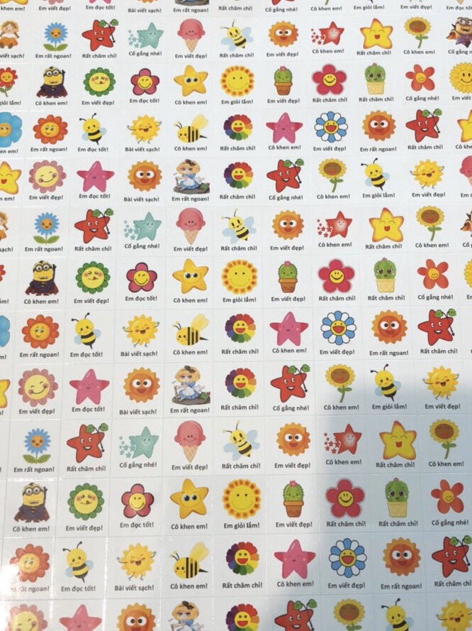 Sticker khen thưởng học sinh