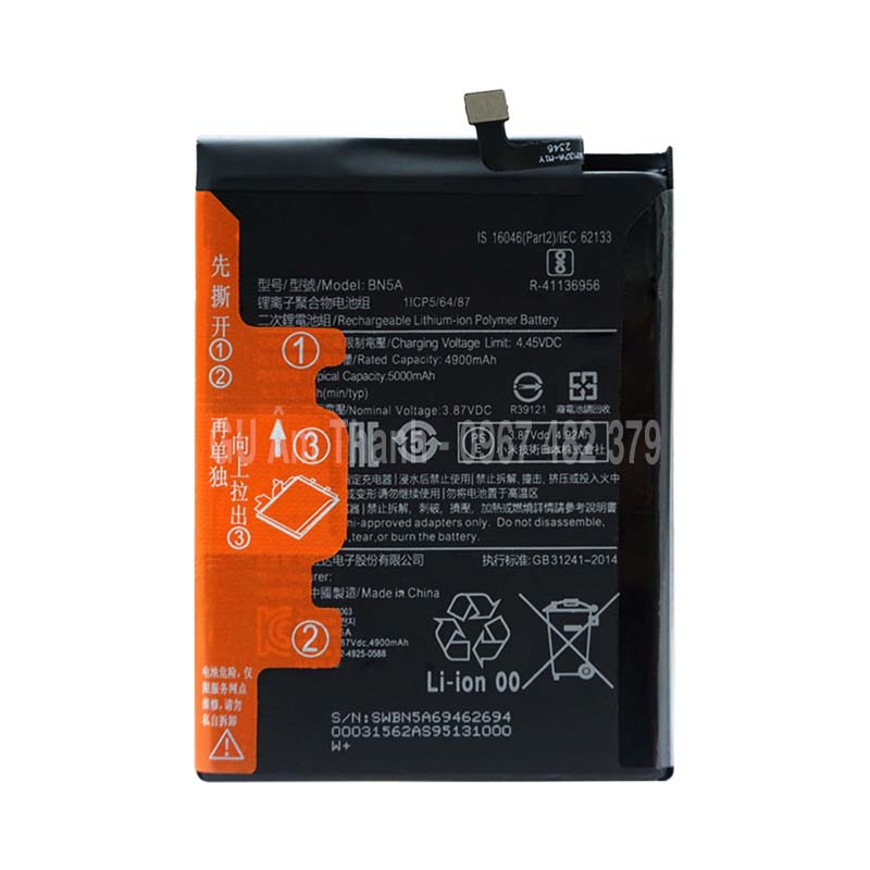 Pin thay thế cho điện thoại xiaomi bn5a / redmi 10 4g / redmi note 10 5g / poco m3 pro 5g / redmi note 10t