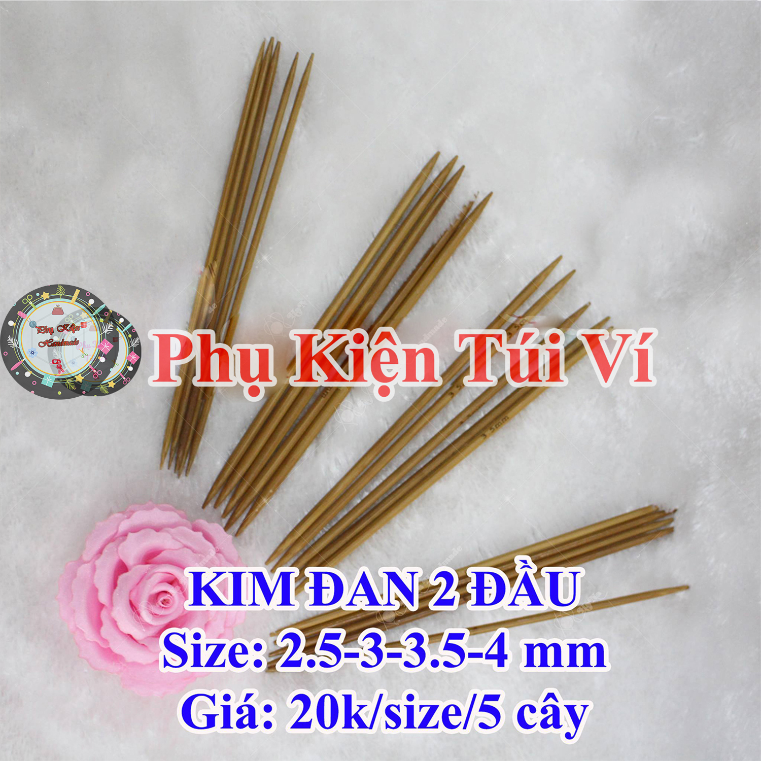 Double-Ended Knitting Needles (20K/Size/5 Pieces)