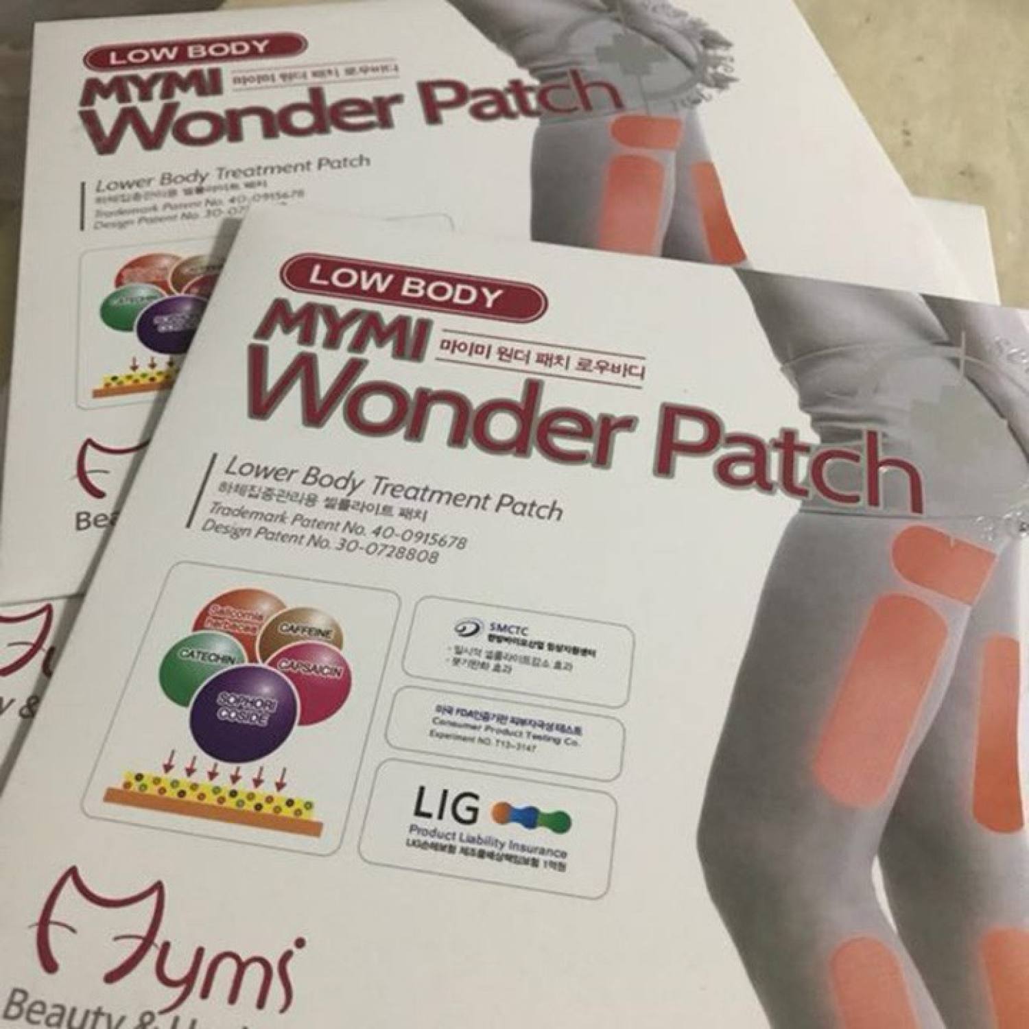 Miếng dán thon đùi mymi wonder patch low body (18 miếng)