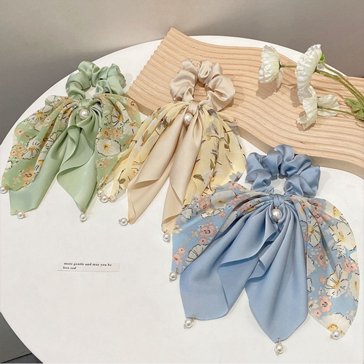 Dây cột tóc lụa dài tiểu thư nữ tính Lovelyhouse CHUNLUA265