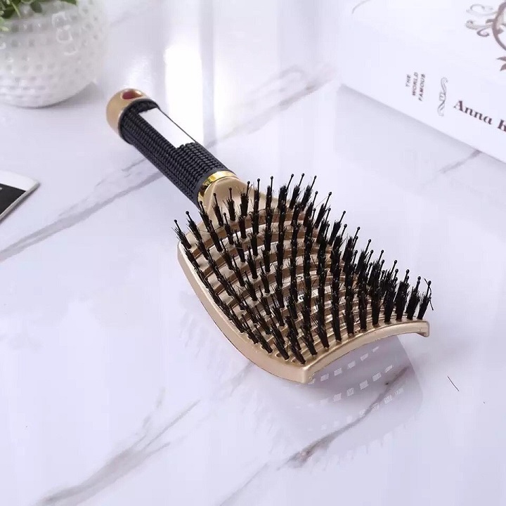 Lược bản to gỡ rối có lông matxa đầu