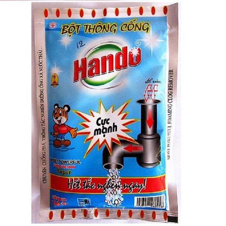 Bột thông tắc hầm cầu, bệ phốt Hando