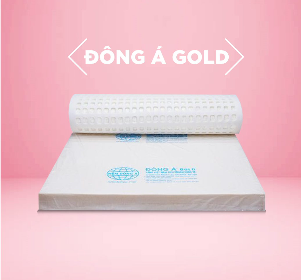 Nệm nệm cao su thiên nhiên đông á gold _100% nguyên khối_ hàng cao cấp bảo hành 15 năm