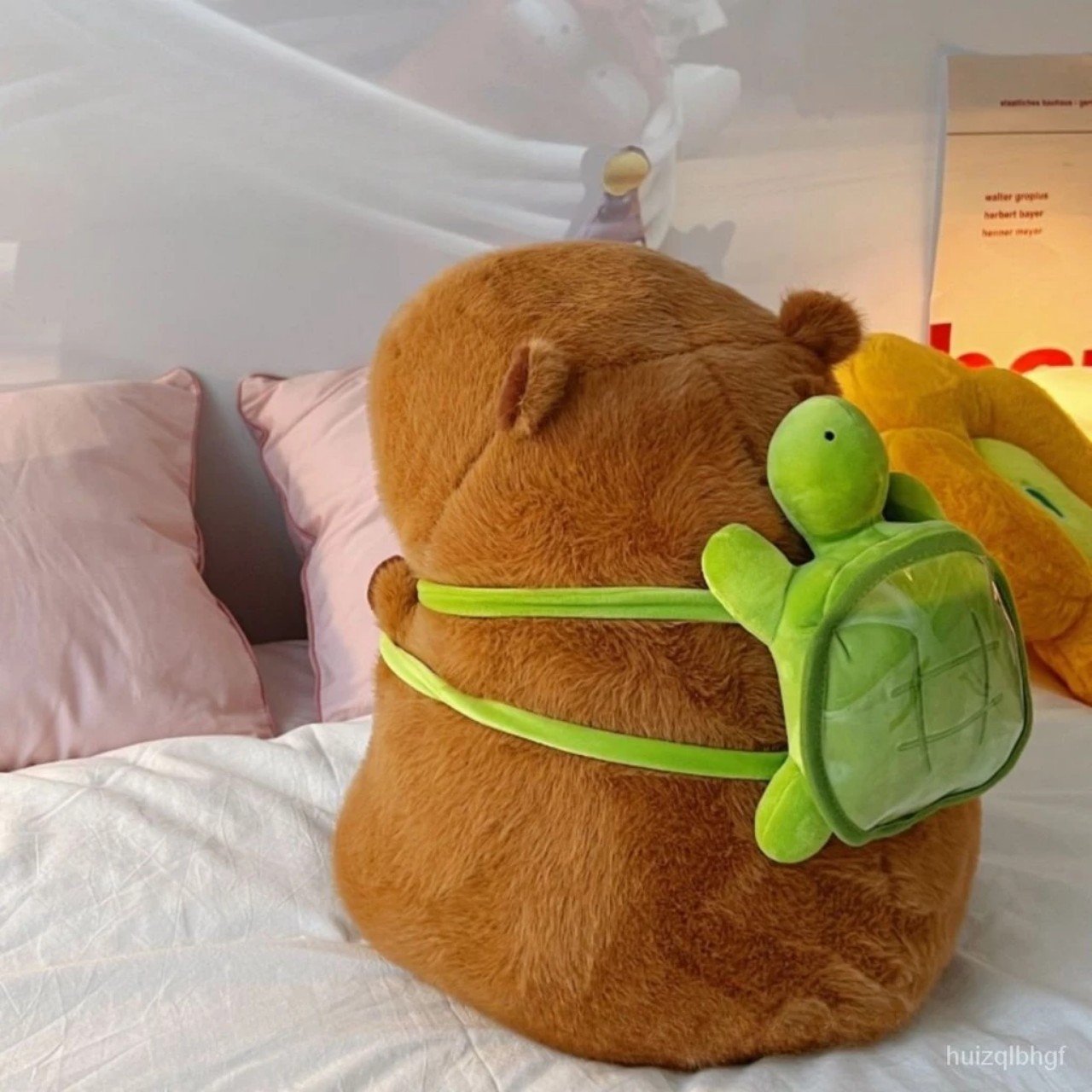 Gấu Bông Capybara Đeo Balo Dễ Thương Êm Mịn