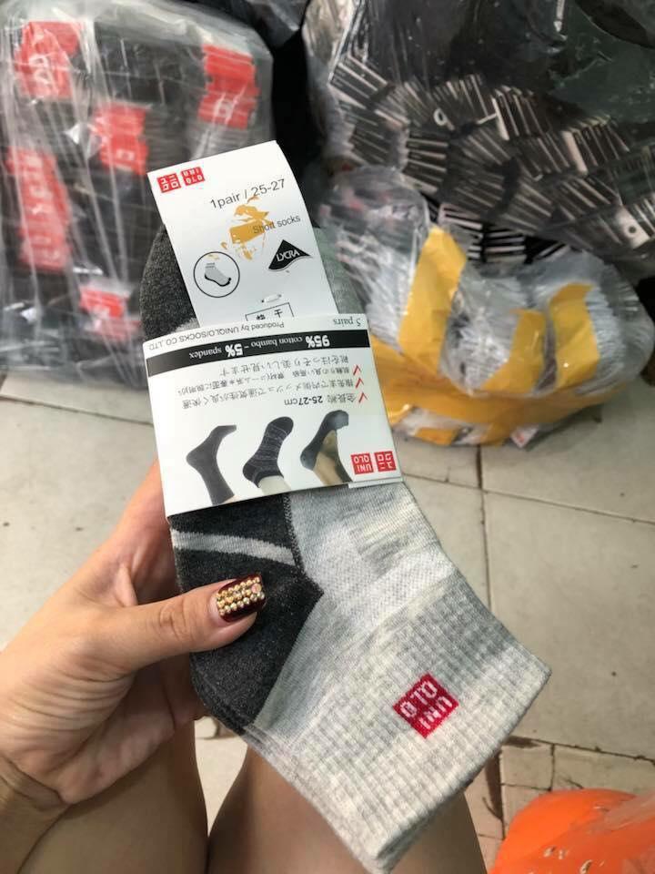 Set 5 đôi tất nam uniqlo cổ ngắn