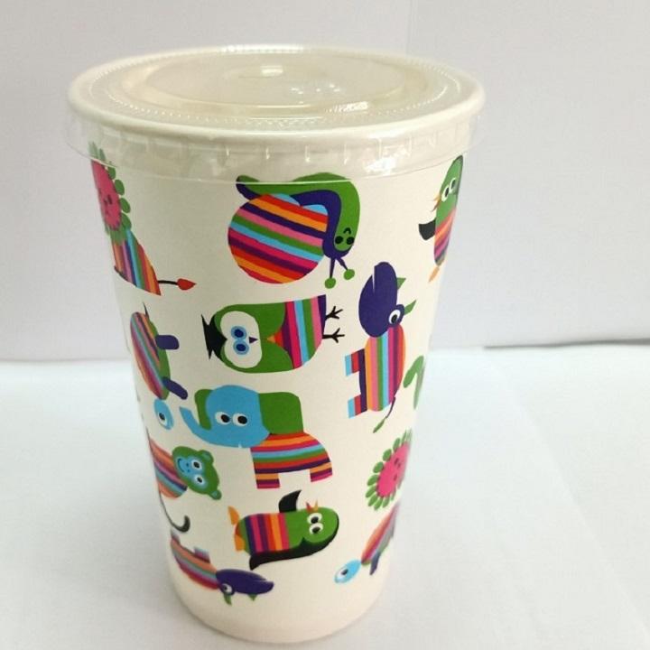 Ly Giấy Trà Sữa  Nắp 547ml - 10 cái/dây