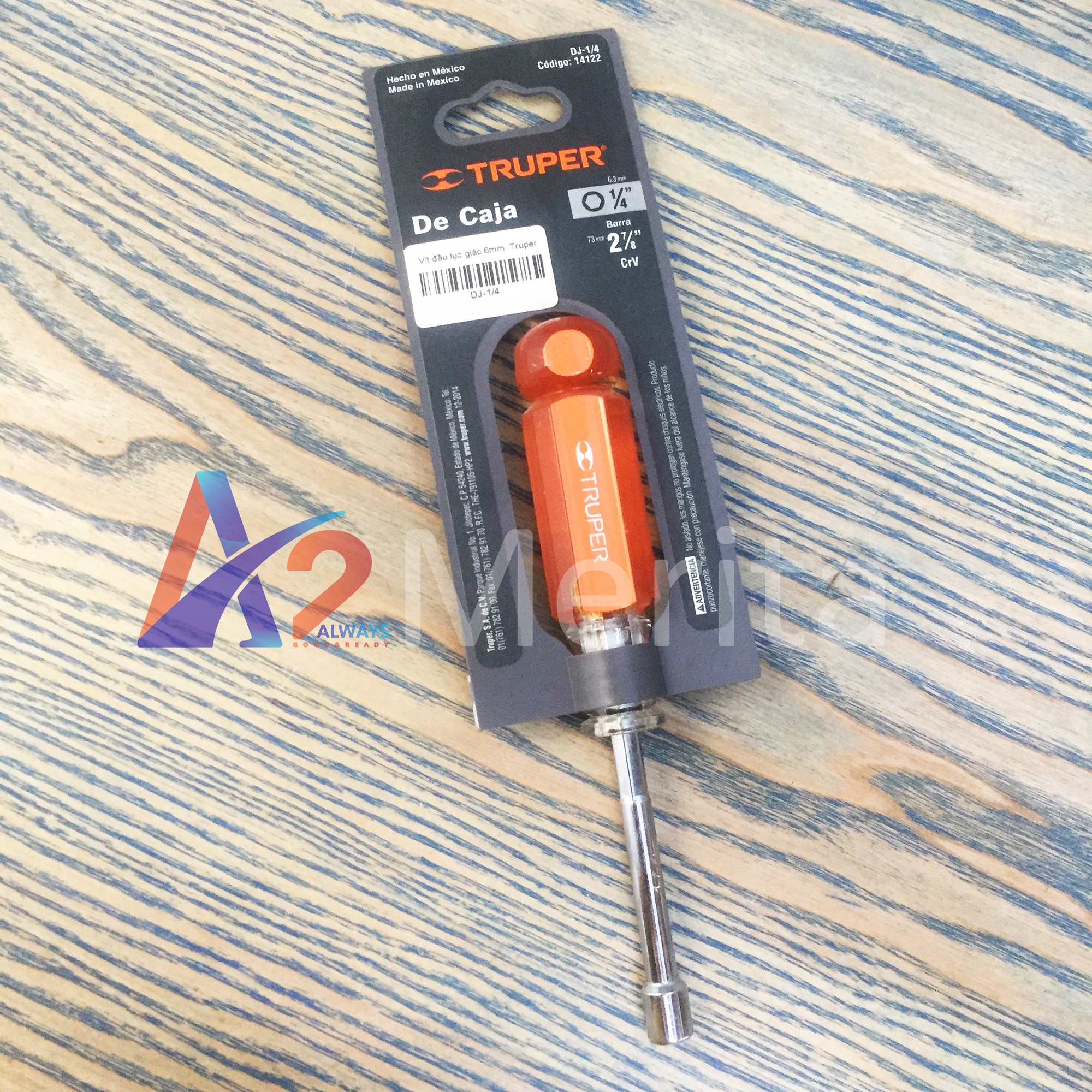 Tua vít đầu lục giác 6mm truper 14122