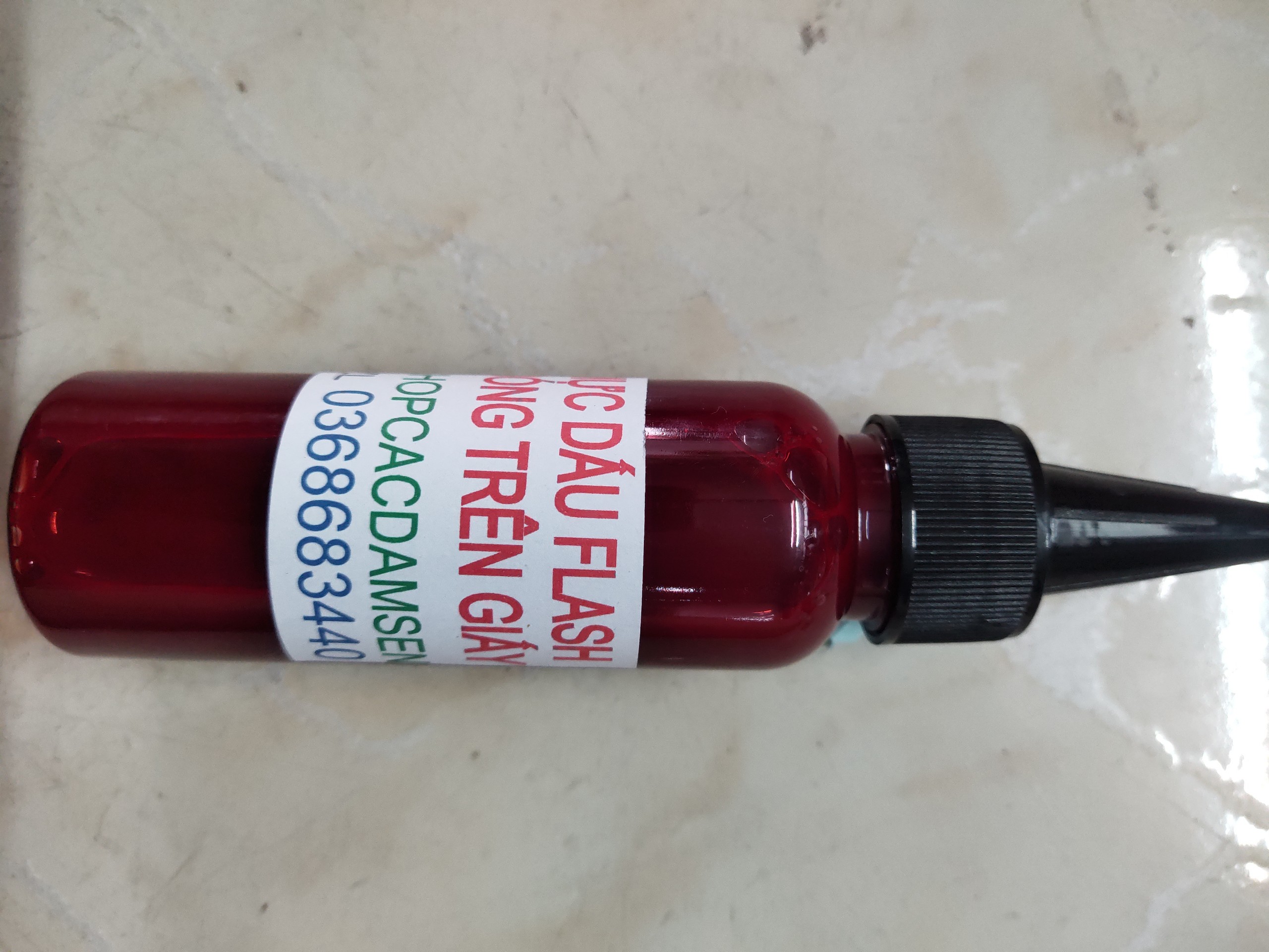 MỰC THẨM THẤU DẤU FLASH ĐÓNG TRÊN GIẤY CHAI 60ml- 350ml