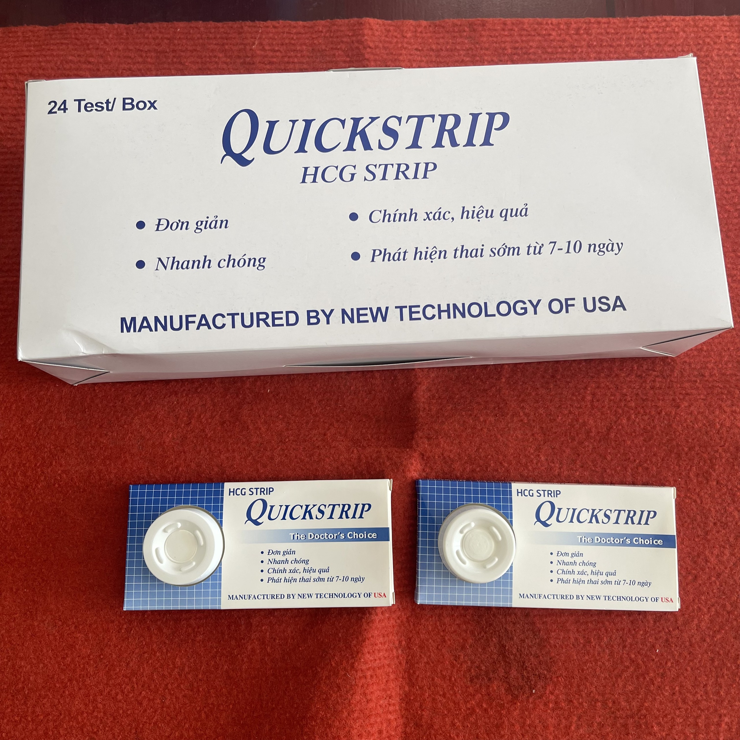 QUE THỬ THAI QUICKSTRIP HÀNG CHÍNH HÃNG
