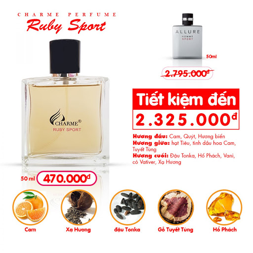 Nước hoa nam SPORT - LỊCH LÃM, CUỐN HÚT (100ML)