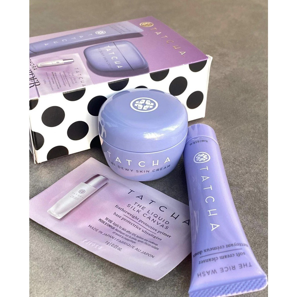 [GIẢM 5% ĐƠN 129K]SET kem dưỡng da - sữa rửa mặt  TATCHA