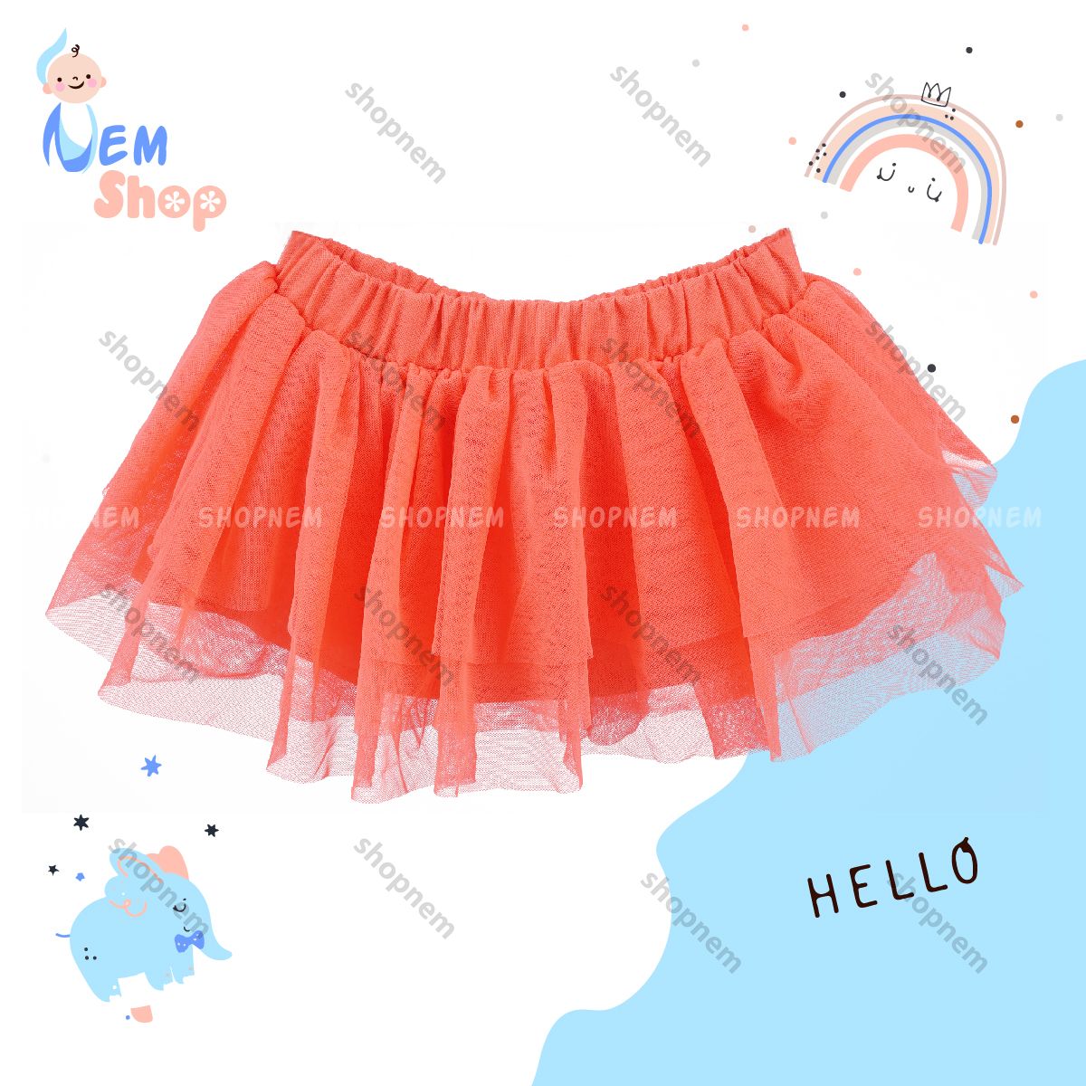 [HÀNG TỐT] Chân váy tutu 3 màu - Quần áo cho bé ShopNEM