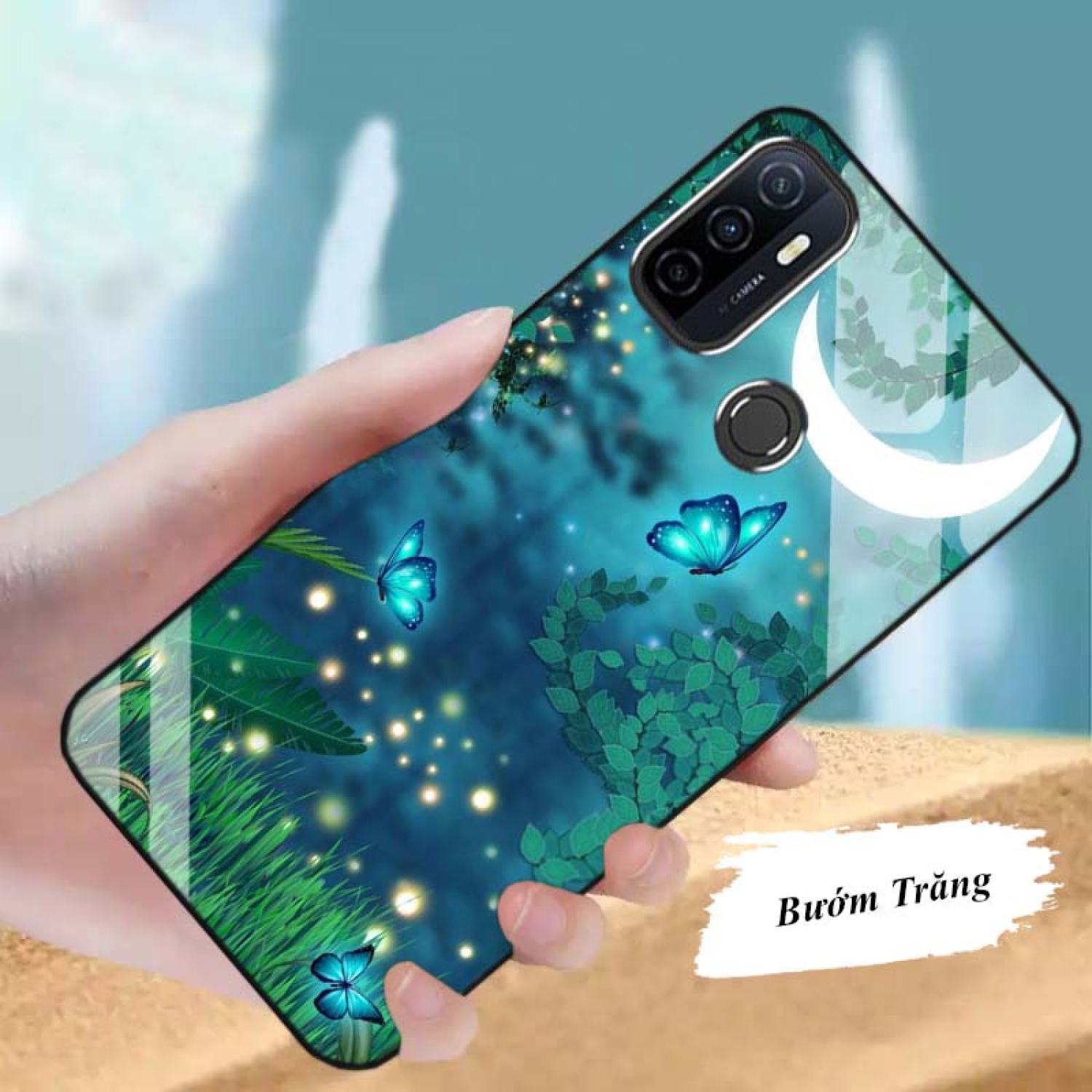 Ốp OPPO A53 Lưng Kính Cường Lực Cao Cấp Mới ƞhất
