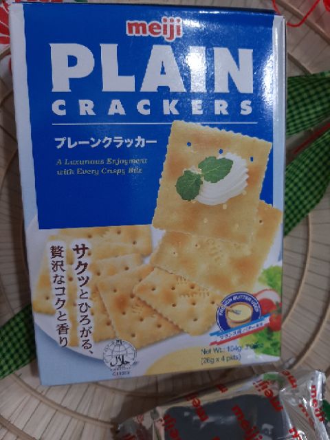 Bánh Quy Meiji Plain Crackers 104G(  Dành Cho Người Ăn Kiêng)