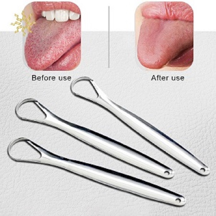 Dụng cụ cạo lưỡi inox siêu sạch
