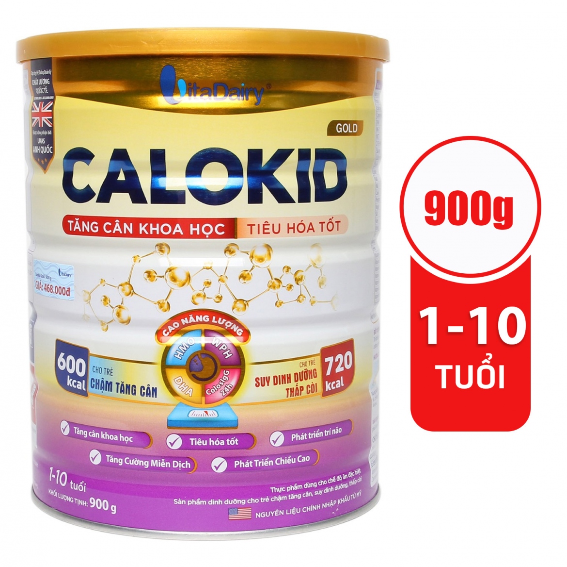 Sữa bột Calokid/Calokid Gold 900g