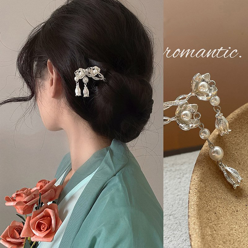 [Có sẵn] Trâm cài tóc kim loại cổ trang cực HOT cho nữ