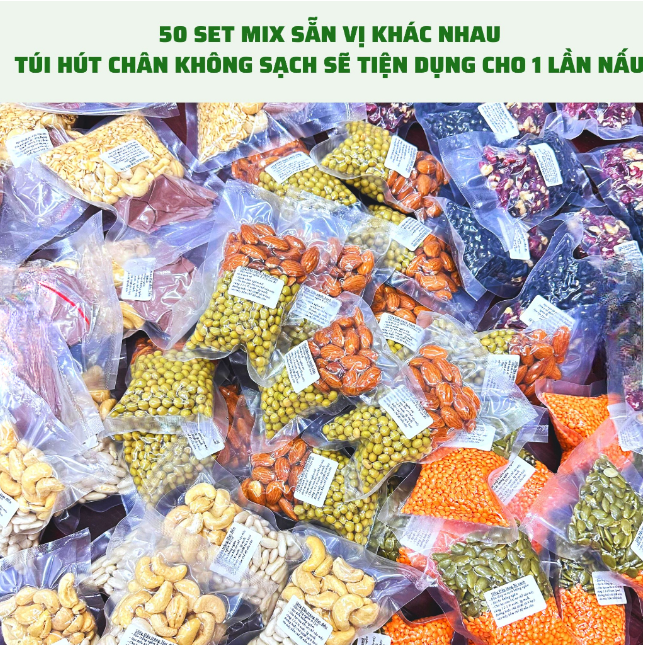 [Tặng Bình Nước] Combo 10 Set Hạt Dinh Dưỡng Mix Sẵn Làm Sữa Hạt