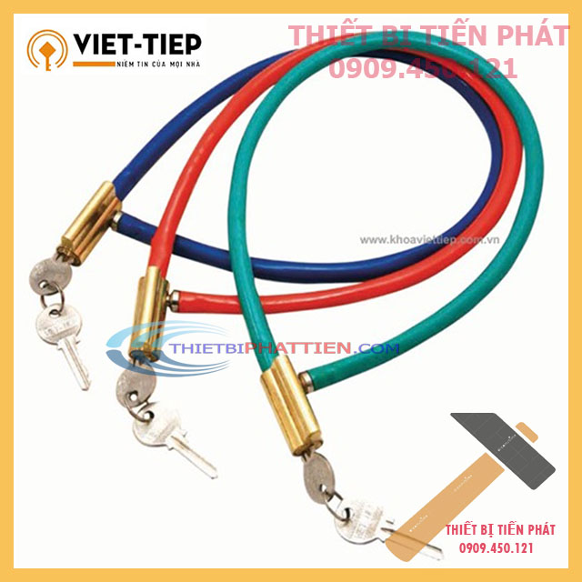 Ổ Khóa Dây Thép Xe Đạp, Xe Máy VIỆT TIỆP 7311 Đồng Thau Chính Hãng