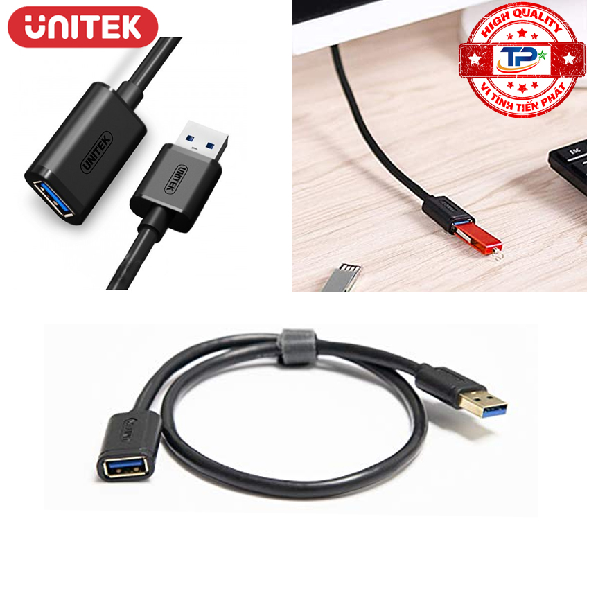 Dây cáp USB 3.0 nối dài 1m - hiệu Unitek Y-C457BBK