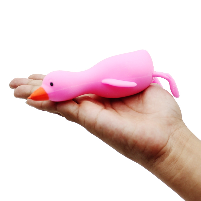 Đồ Chơi Squishy Hình Vịt Con LX19 - Màu Hồng