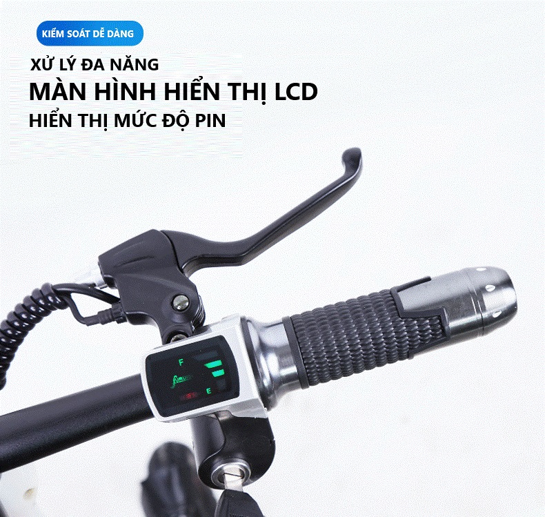 Xe Đạp Điện Mini ADIMAN Giỏ To X1. 3 Ghế Ngồi (Pin Lithium 48v-10A)