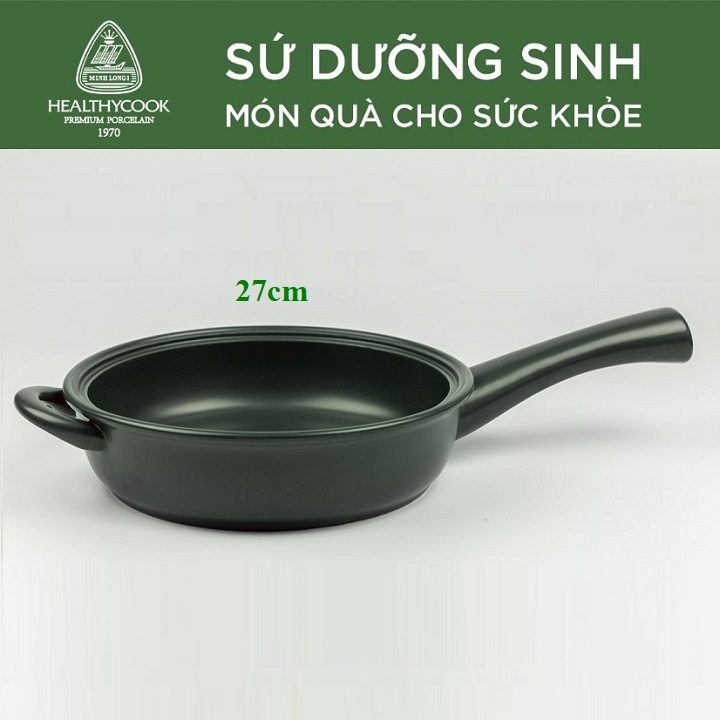 chảo sứ minh long 27cm - chảo sứ minh long