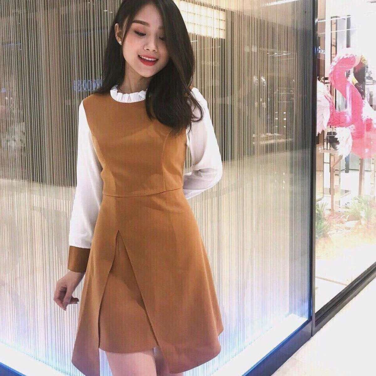 Đầm Nữ ( Váy Nữ ) Voan Phối Cát Hàn Thời Trang Bambo