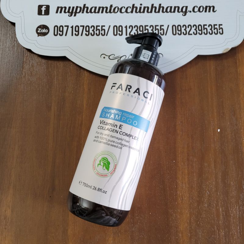 (Chính hãng công ty) Dầu Gội Xả Faraci Siêu Mềm Mượt 750ml