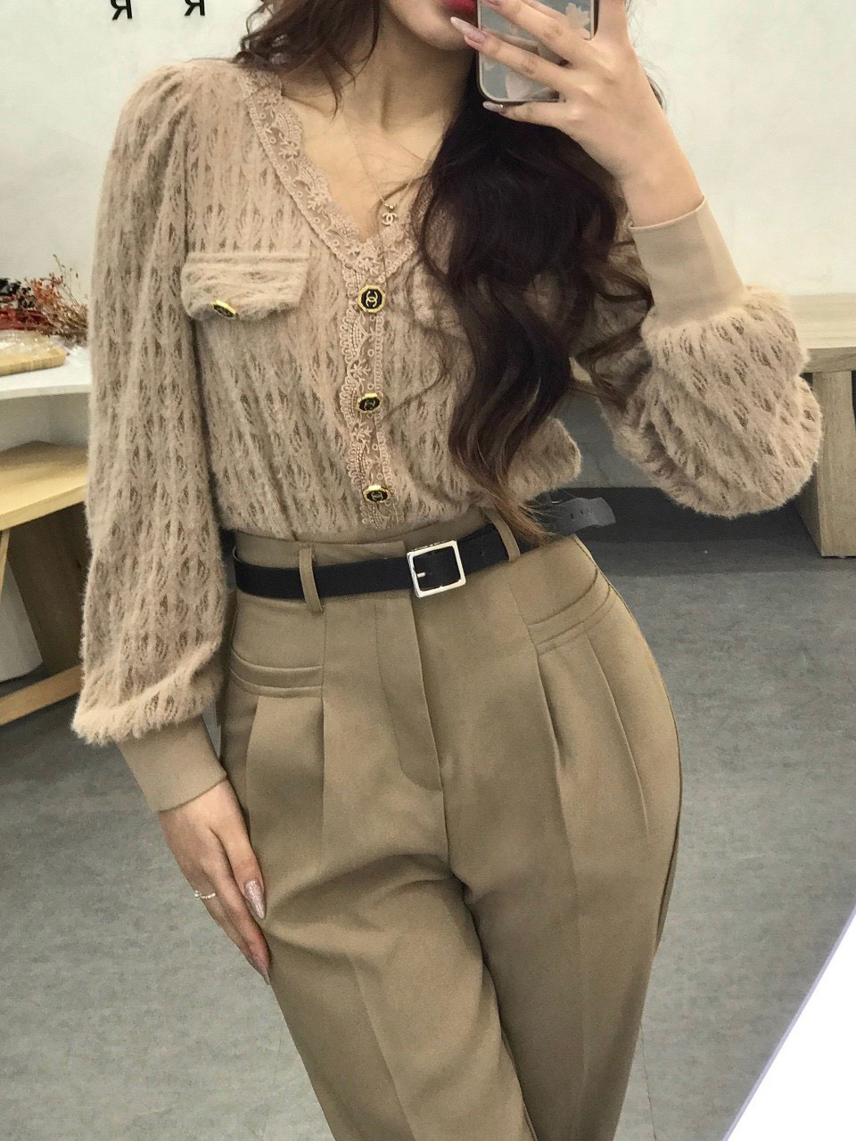 Baggy mã 836 kèm đai thắt lưng