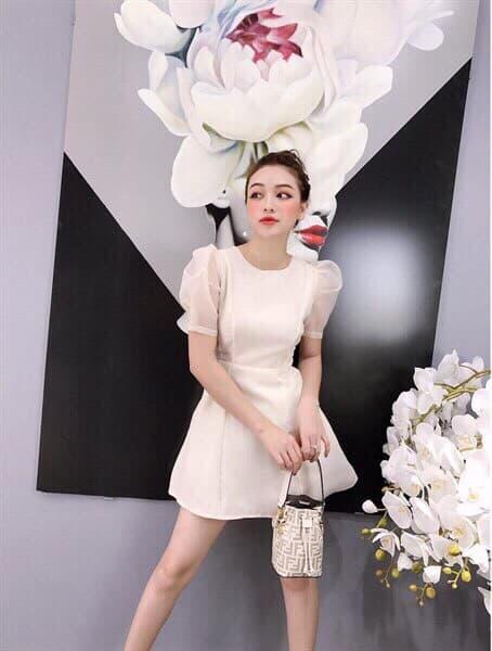 Đầm tiểu thư tay phồng-MM