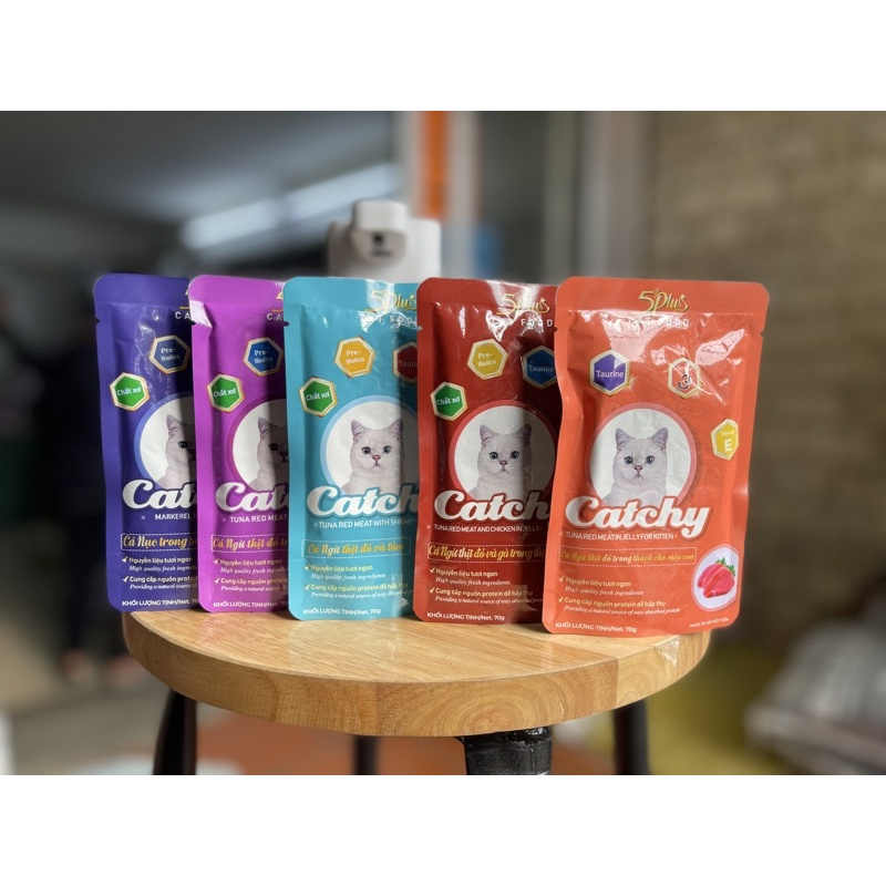 Pate 5Plus & 5plus Catchy 70g - Pate Cho Mèo