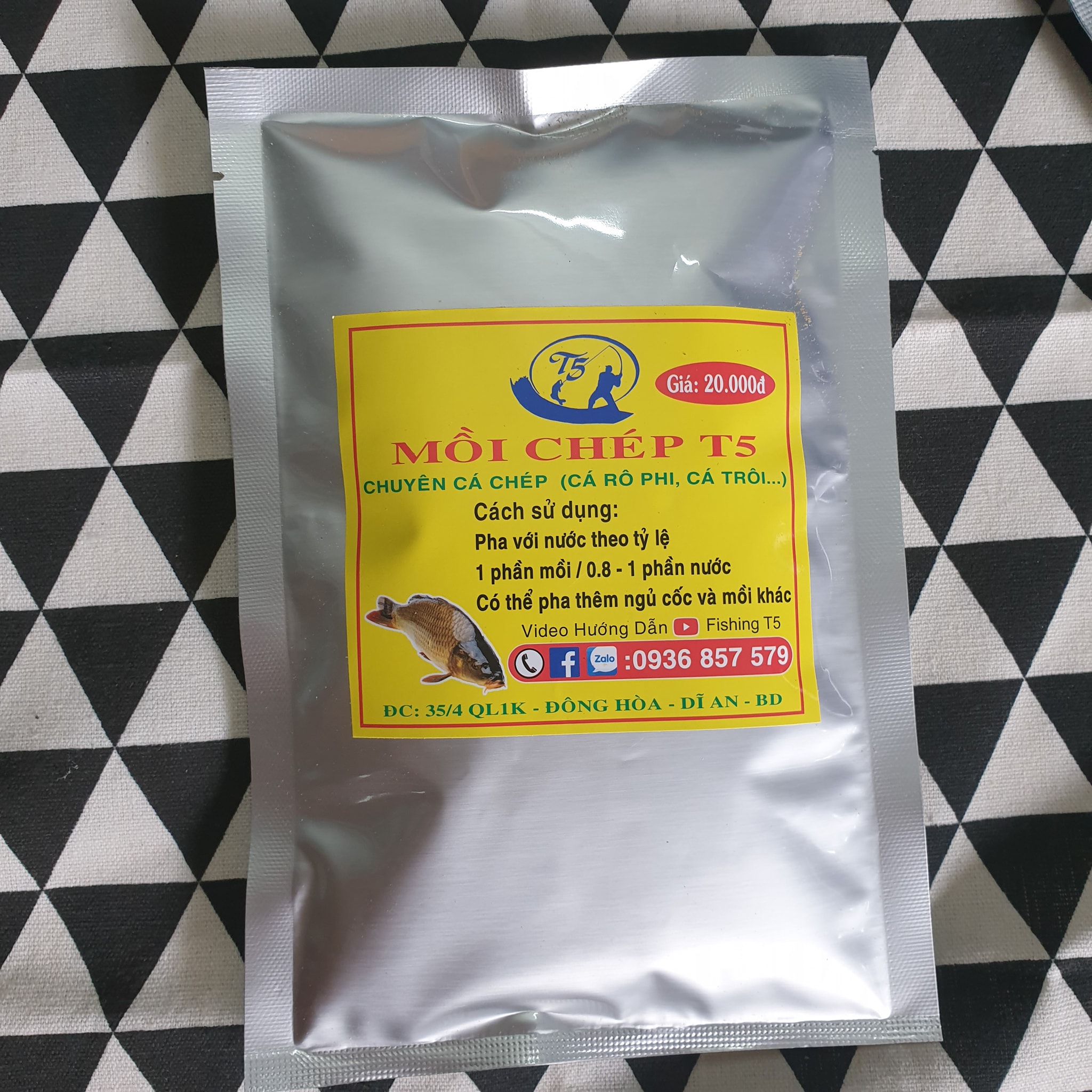 Combo 2 gói Mồi chép T5 chuyên chép rô phi cá trôi