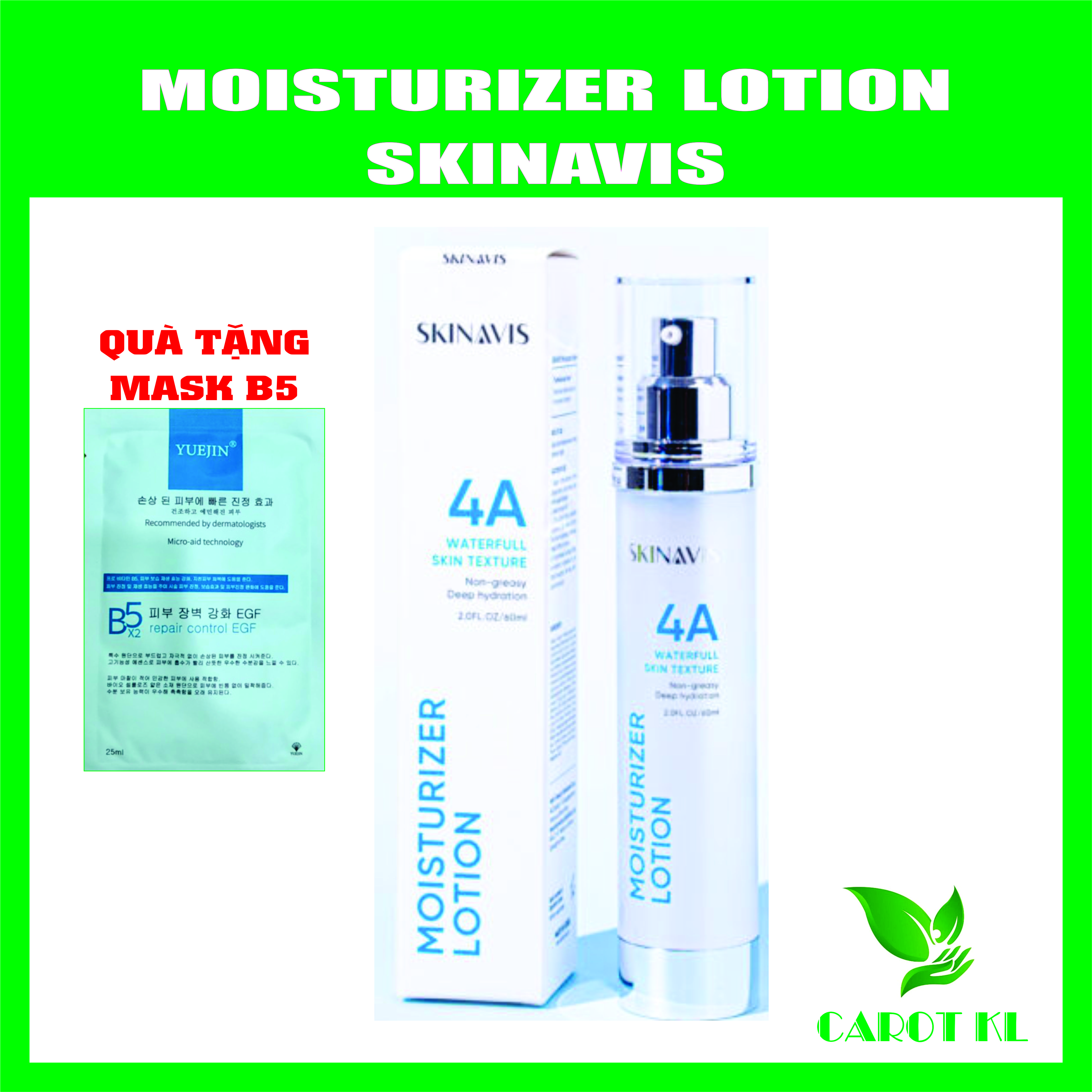Lotion dưỡng ẩm dành cho mọi loại da Skinavis 60ml