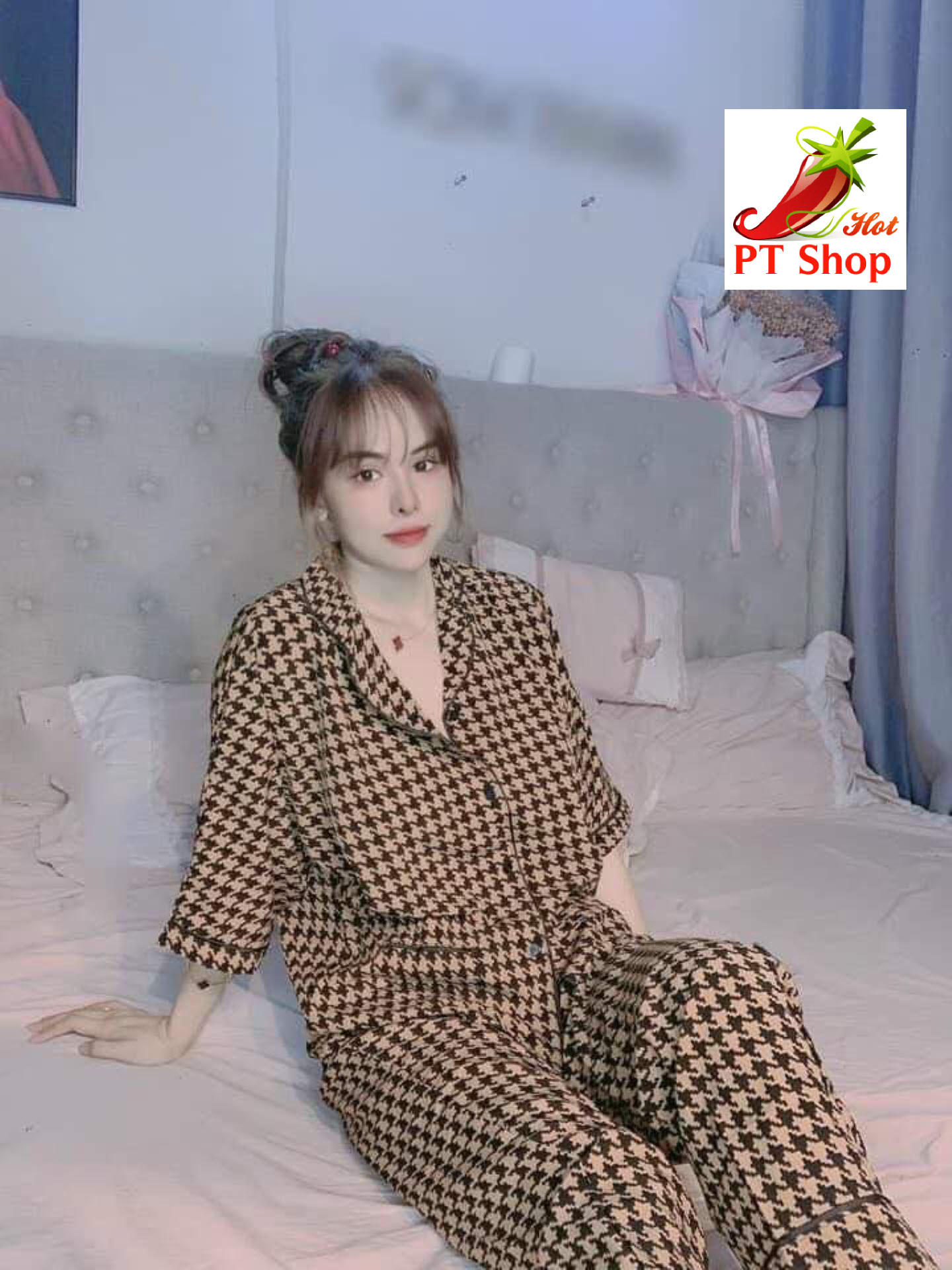 Đồ bộ dài Mango mái ngố