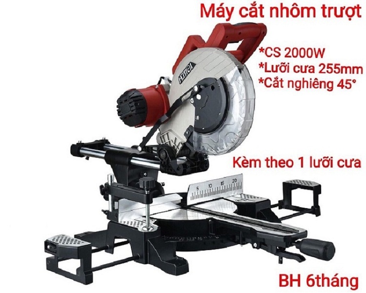 MÁY CẮT NHÔM 2000W HAOMAI 1028 (CÓ TRƯỢT)