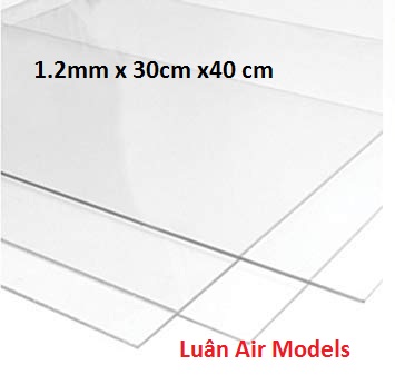 [HCM][1.2mm 30x40cm] Combo 3 tấm nhựa mica cứng trong suốt làm hồ cá chuồng kính hộp kính kính khung ảnh kính ốp biển số xe chế đồ chơi sáng tạo mô hình thủ công trang trí (VA177x3 TP) - Luân Air Models